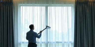 Commercial curtain steam cleaning service plenty-vic hotels offices