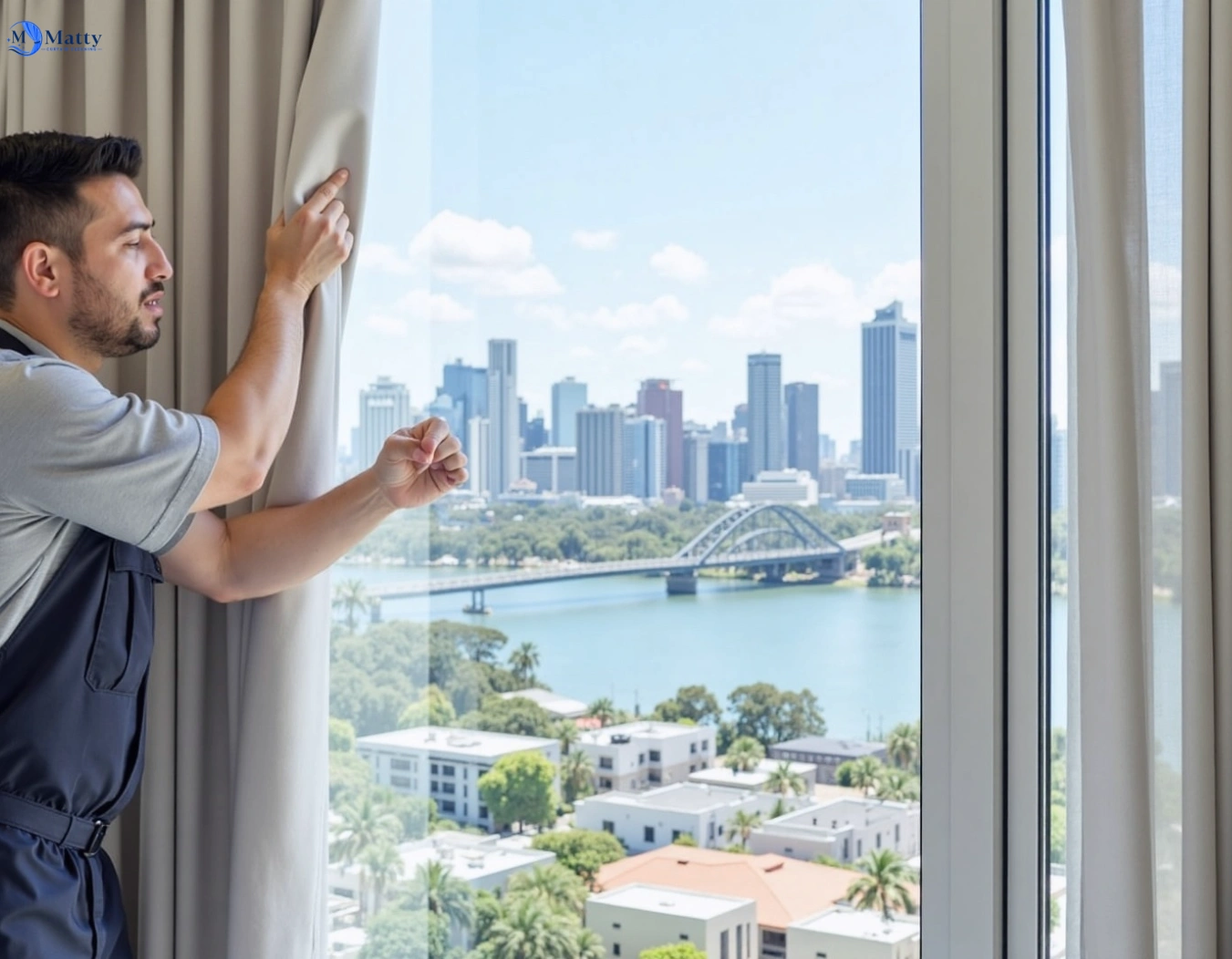 Professional curtain steam cleaning service plenty-vic QLD by Matty Curtain Cleaning